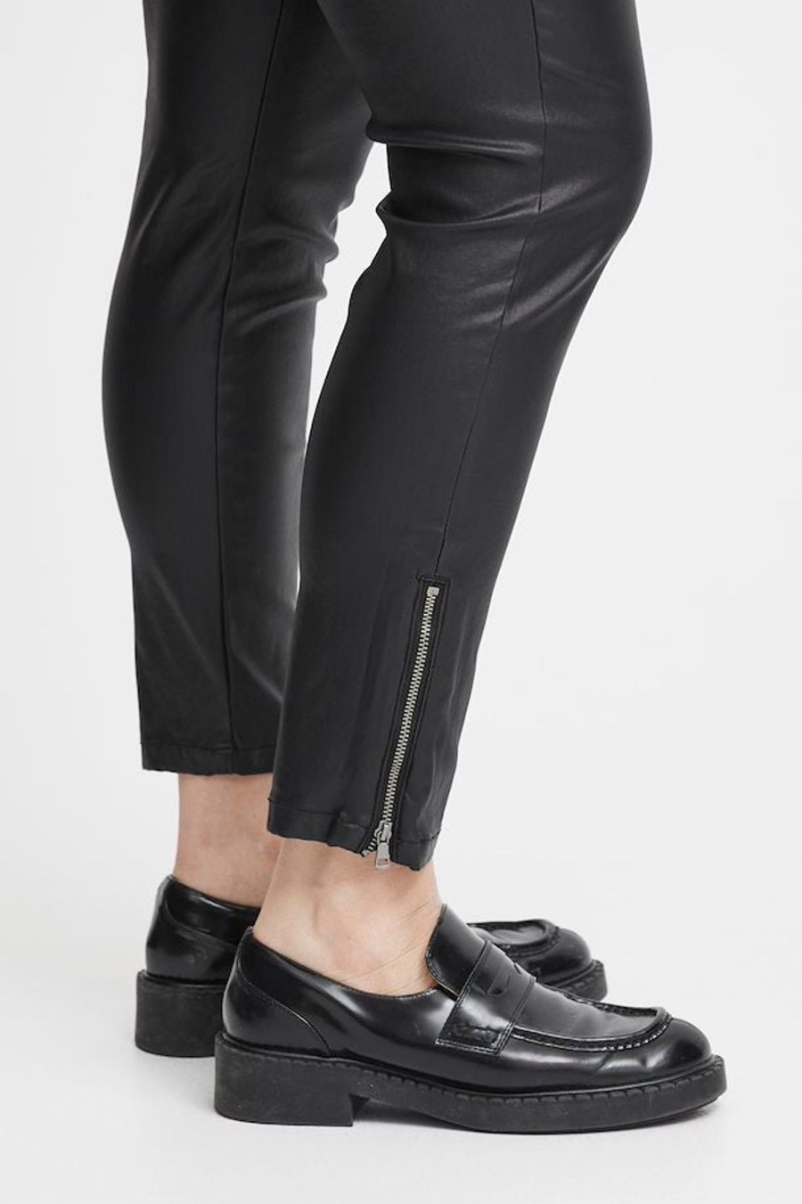 Clothing Sheer-essentials Leggings | Fransa Ankle Length Leggings