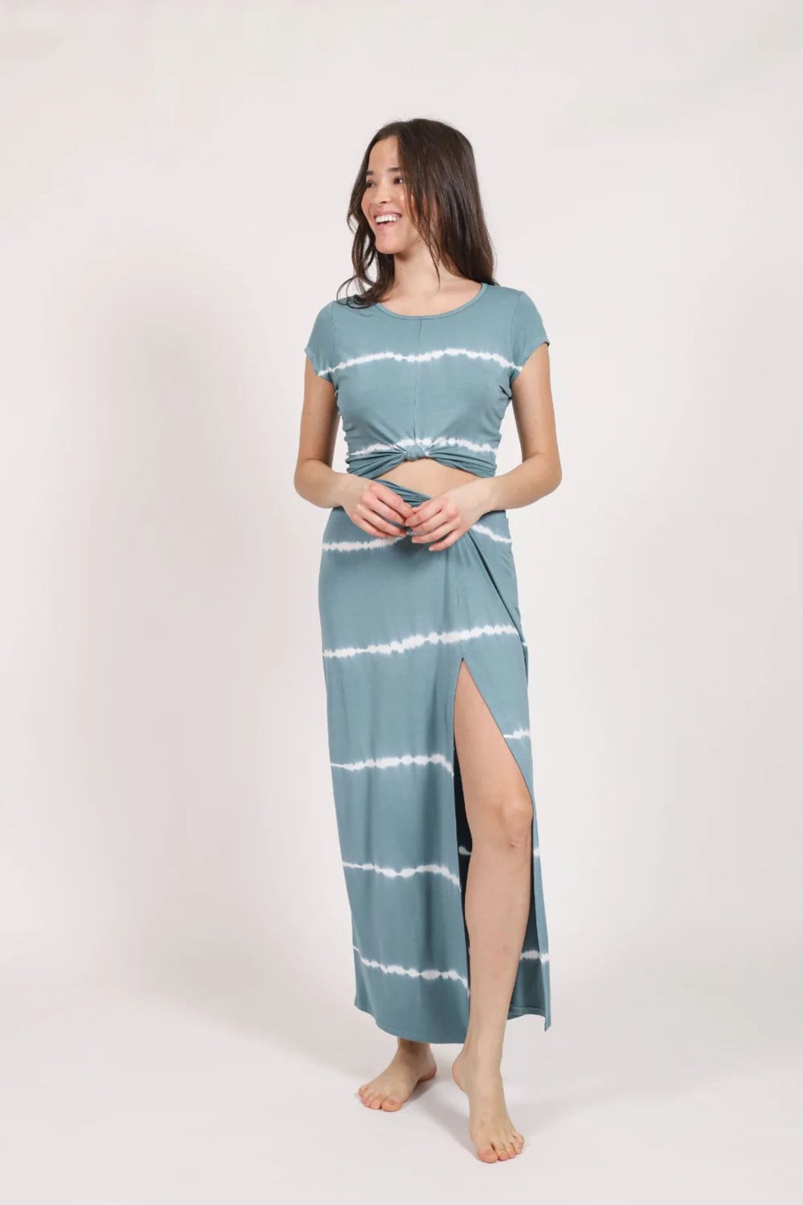 Clothing Sheer-essentials Skirts | Buzios Maxi Skirt - Jade