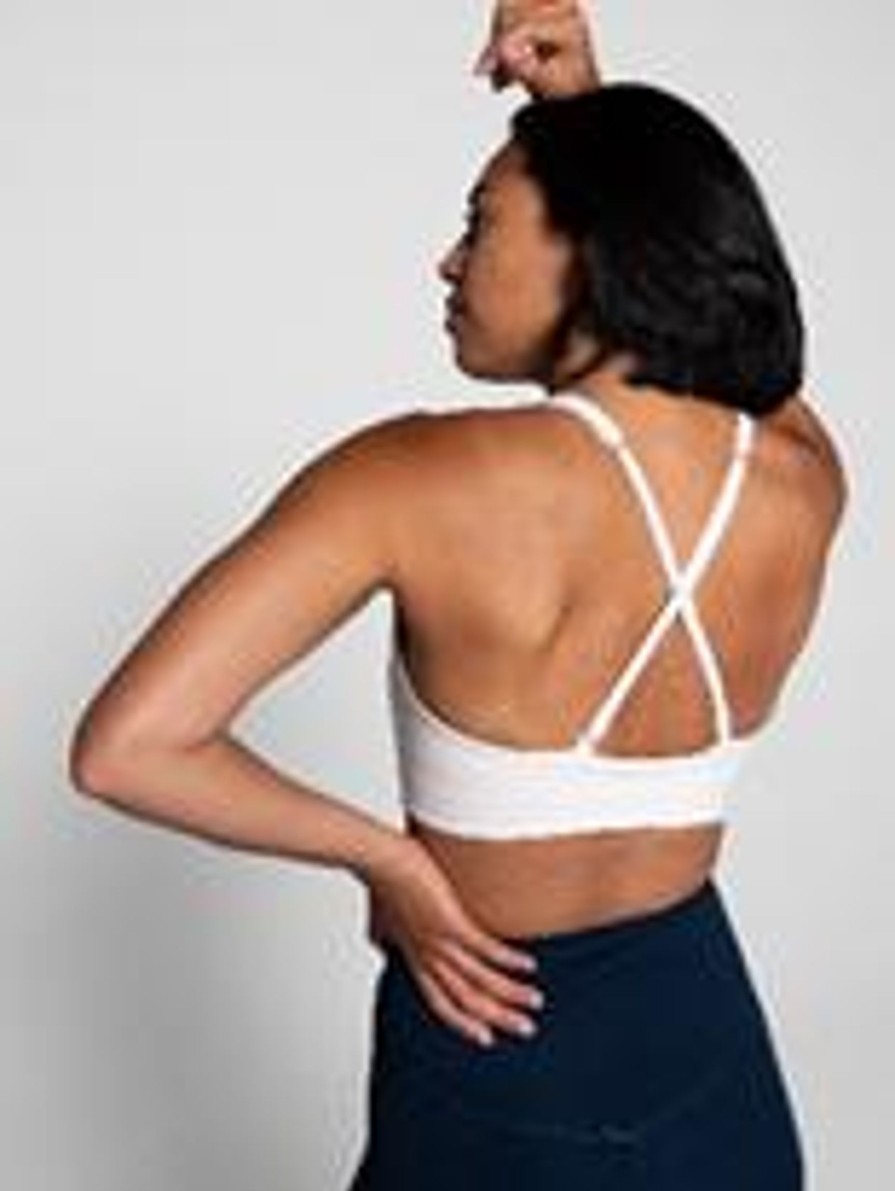 Lingerie & Intimates Sheer-essentials Sports Bra | Girlfriend Collective Topanga Bra - Ivory - Size 3 X