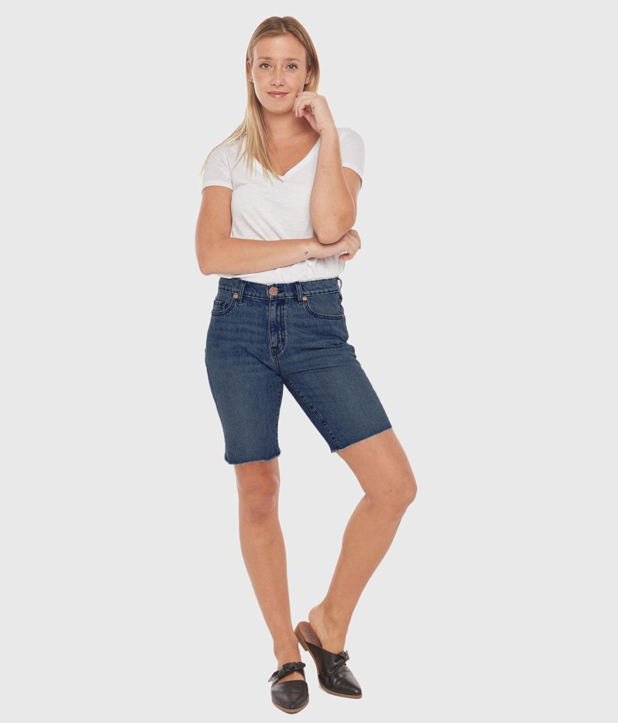 Clothing Sheer-essentials Jeans | Lola Sawyer Mid Rise Short