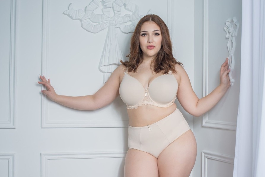 Lingerie & Intimates Sheer-essentials Plus Size | Elise Moulded Bra - Nude