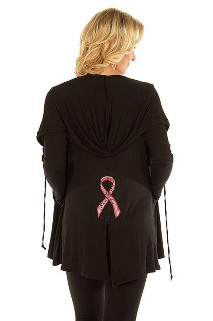 Clothing Sheer-essentials Plus Size | Faith Hope Fearless Cardigan