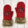 Accessories Sheer-essentials Gloves & Scarfs | Double Layered Canada Themed Mittens