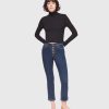 Clothing Sheer-essentials Plus Size | Hanna Cigarette Jean - Dark Rinse Blue