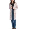 Clothing Sheer-essentials Plus Size | Diamond Knit Long Hooded Coat