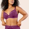 Lingerie & Intimates Sheer-essentials Underwire | Shea Plunge Unlined Bra - Blackberry