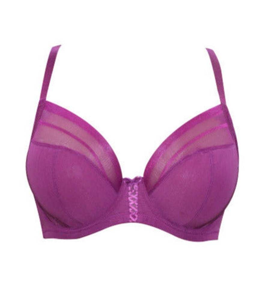 Lingerie & Intimates Sheer-essentials Underwire | Shea Plunge Unlined Bra - Blackberry