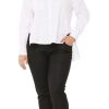 Curvy Fashions Sheer-essentials Blouses | White Blouse - Size 14