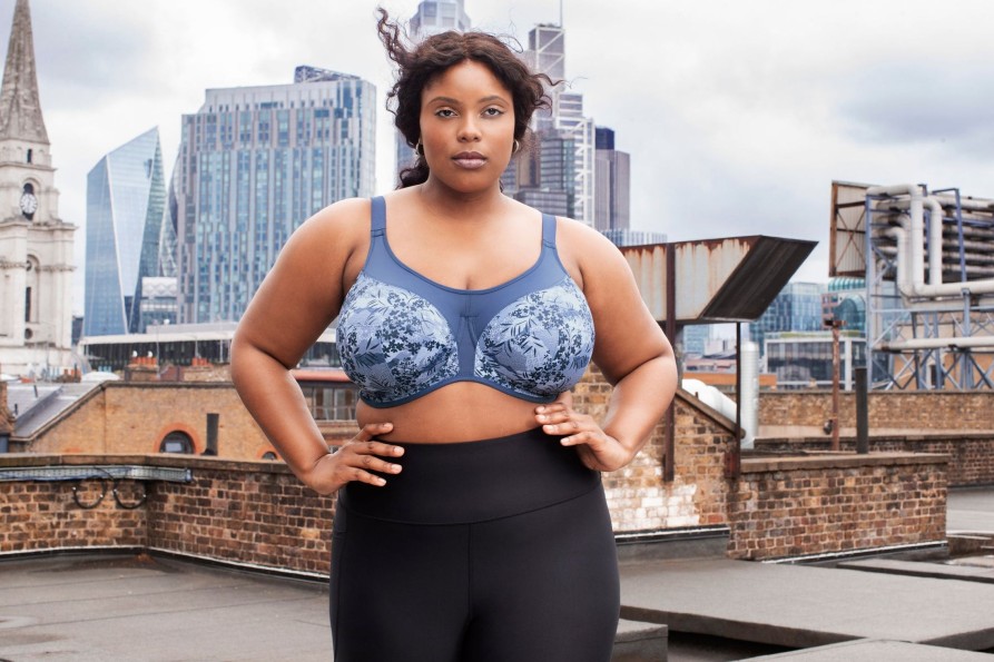 Lingerie & Intimates Sheer-essentials Racer Back | Elomi Energise Sports Bra - Vintage Denim