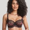 Lingerie & Intimates Sheer-essentials Underwire | Panache Clara Full Cup - Black / Fig - Size Dd 36