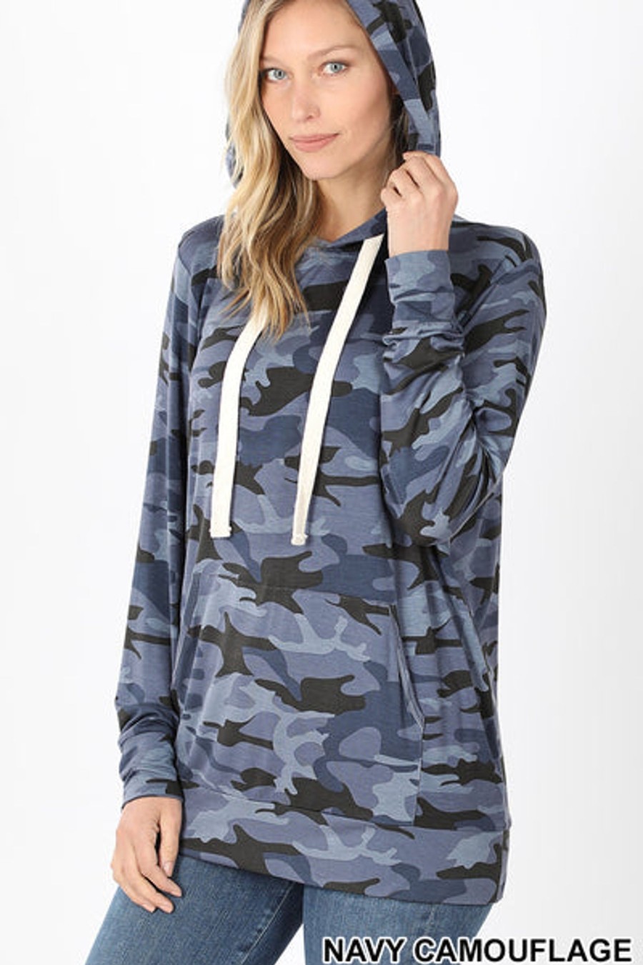 Clothing Sheer-essentials Hoodies | Camo Kanagroo Hoodie