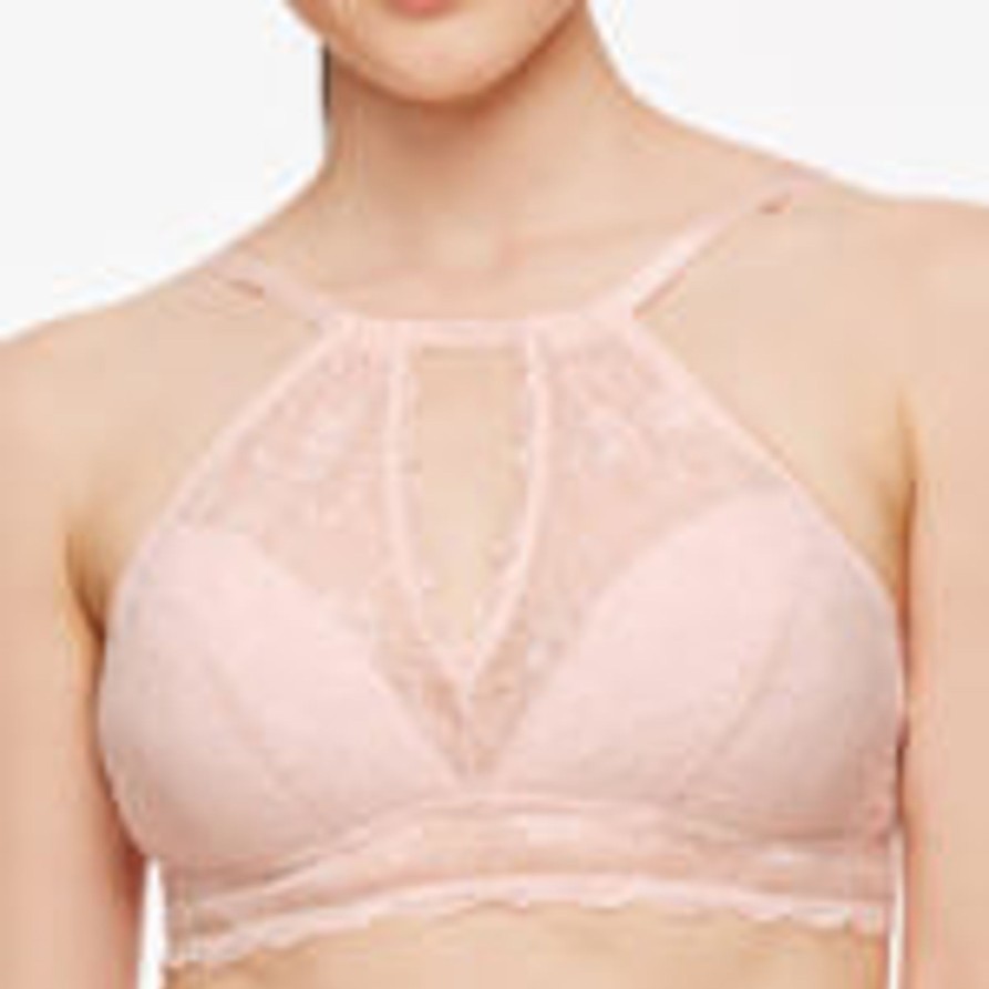 Lingerie & Intimates Sheer-essentials Bralettes | High-Neck Bralette