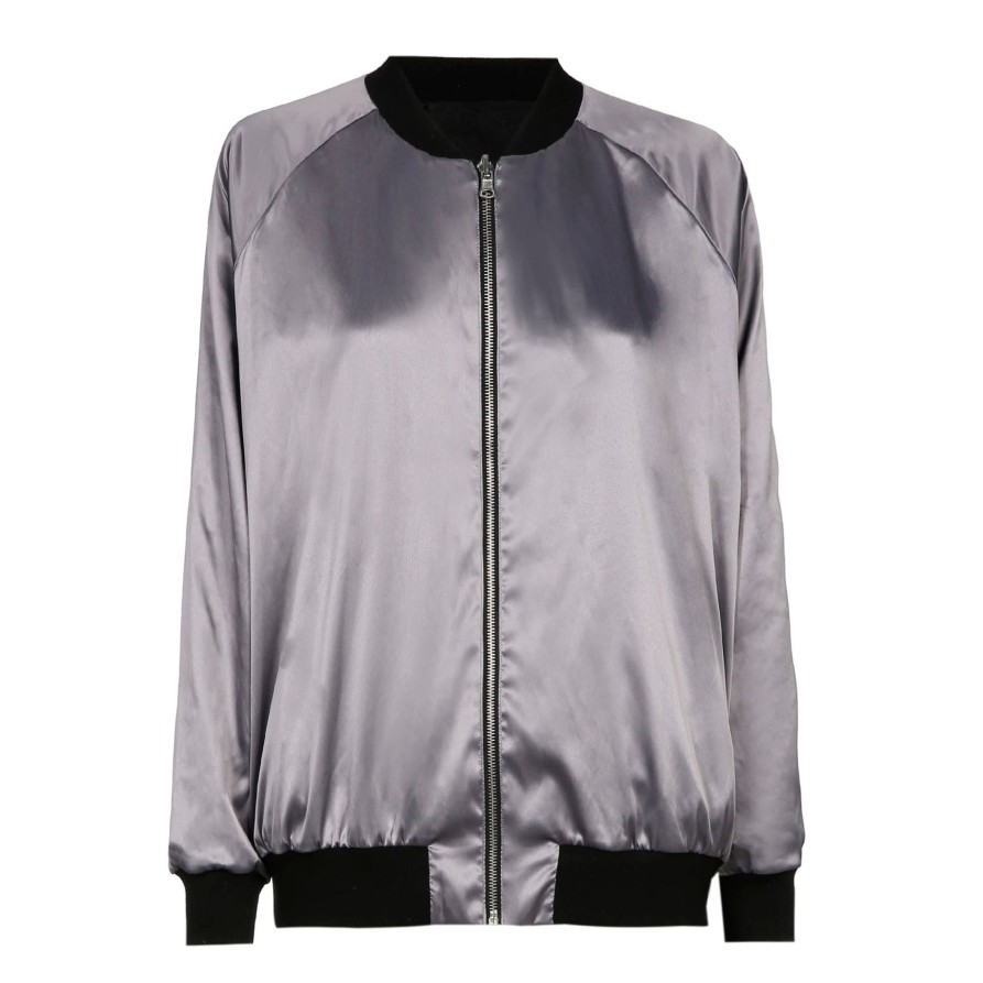 Clothing Sheer-essentials Plus Size | Myla Dalbesio Bomber Jacket - Size 2 X