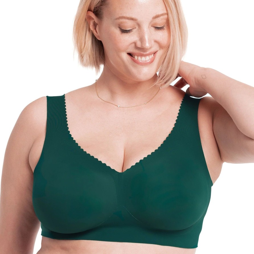 Lingerie & Intimates Sheer-essentials Push Up | Evelyn & Bobbie Evelyn Bra - Monstera Green