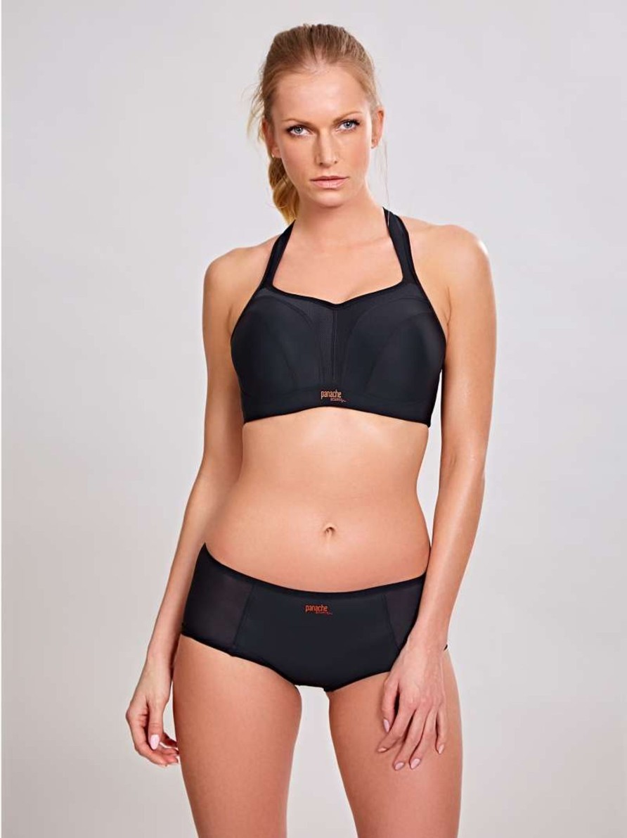 Lingerie & Intimates Sheer-essentials Racer Back | Panache Underwire Sports Bra - Black