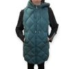 Clothing Sheer-essentials Vests, Wraps & Ponchos | Hooded Quilted Vest