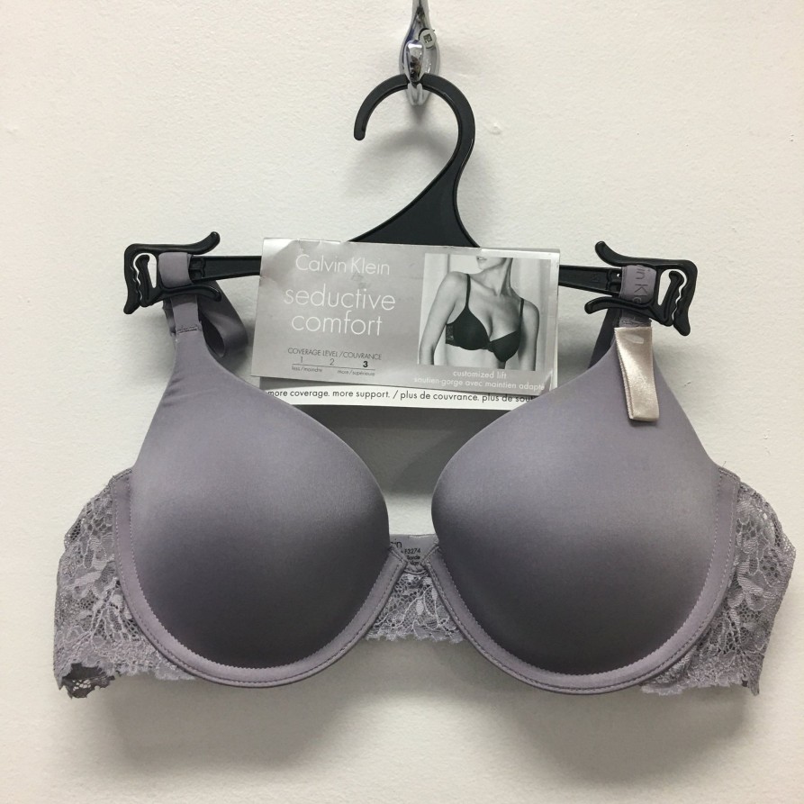 Lingerie & Intimates Sheer-essentials Underwire | Calvin Klein Customized Lift Contour Bra Size A 36