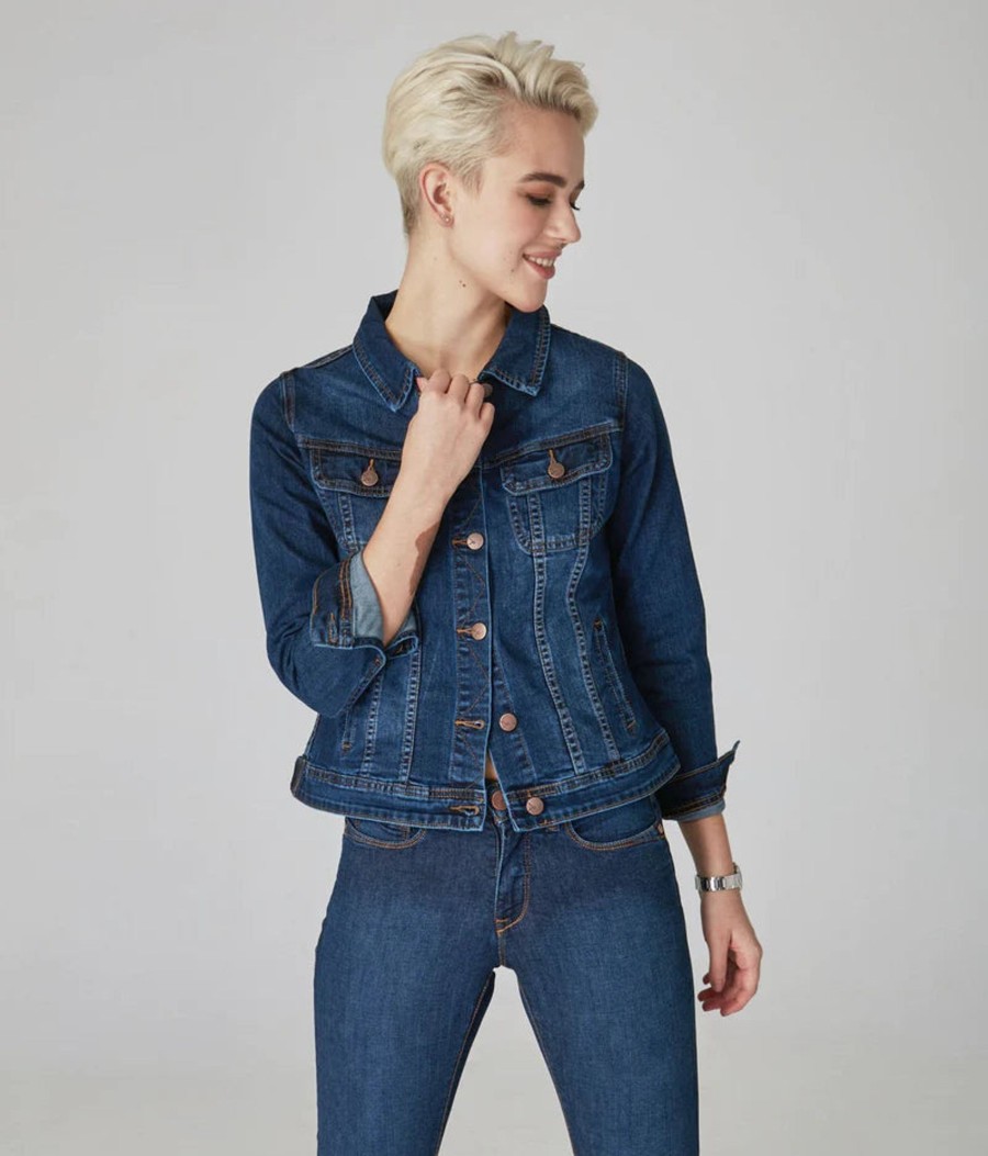 Clothing Sheer-essentials Denim Jackets | Gabriella Classic Denim Jacket