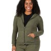 Clothing Sheer-essentials Plus Size | The Comfort Collection Zip Hoody