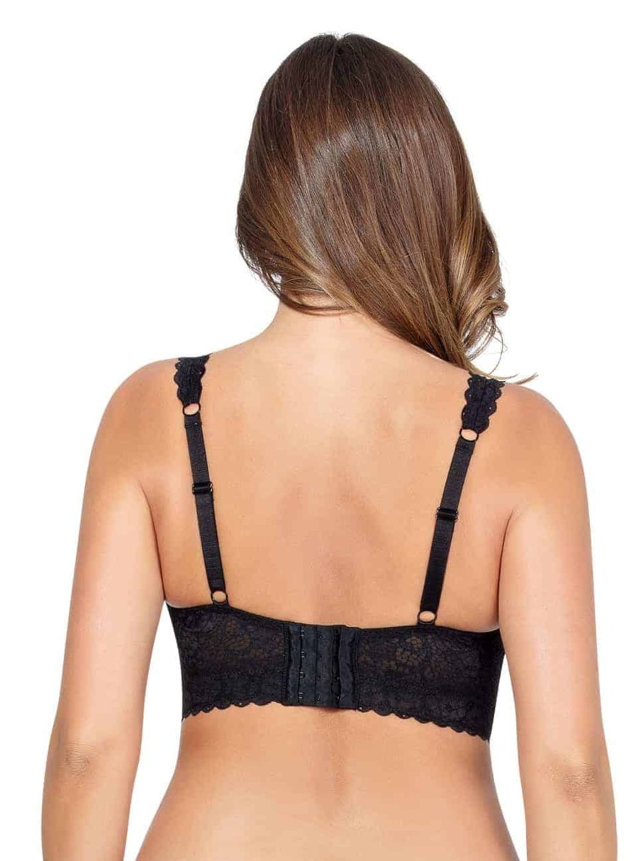 Lingerie & Intimates Sheer-essentials Racer Back | Adriana Lace Bralette - Black