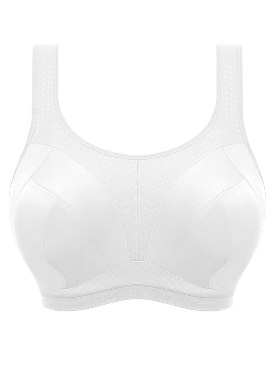 Lingerie & Intimates Sheer-essentials Racer Back | Dynamic Wire Free Sports Bra - White