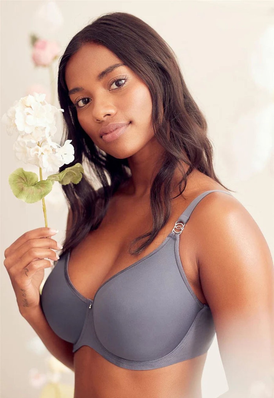 Lingerie & Intimates Sheer-essentials T-Shirt Bras | Montelle Sublime Spacer Bra - Crystal Grey