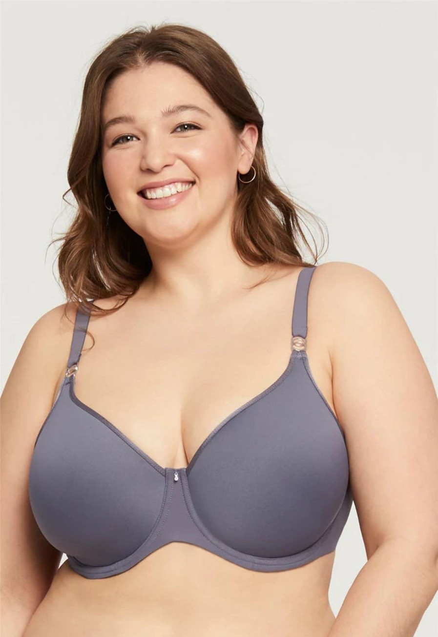 Lingerie & Intimates Sheer-essentials T-Shirt Bras | Montelle Sublime Spacer Bra - Crystal Grey