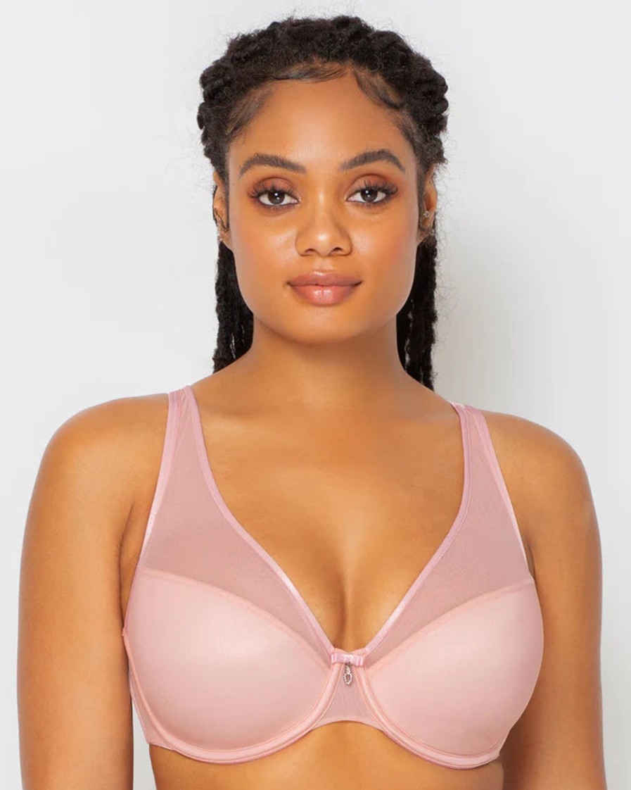 Lingerie & Intimates Sheer-essentials Plunge | Sheer Mesh Plunge T-Shirt Bra