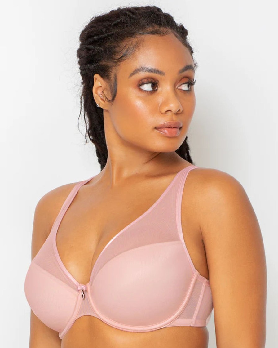 Lingerie & Intimates Sheer-essentials Plunge | Sheer Mesh Plunge T-Shirt Bra