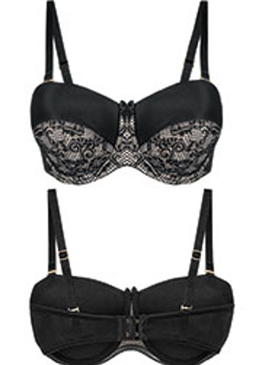 Lingerie & Intimates Sheer-essentials Strapless | Superfit Lace Strapless - Black