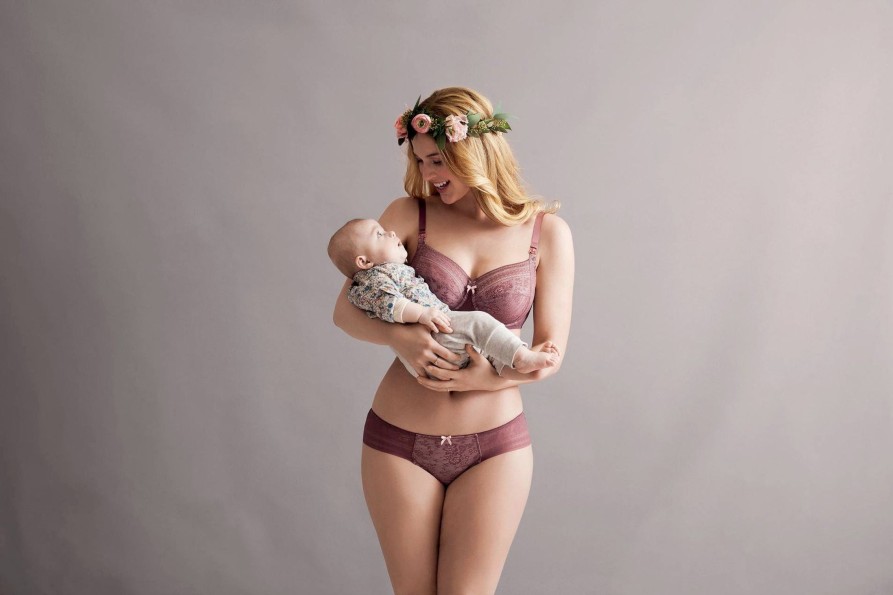 Lingerie & Intimates Sheer-essentials Nursing | Fleur - Underwire Nursing Bra - Berry