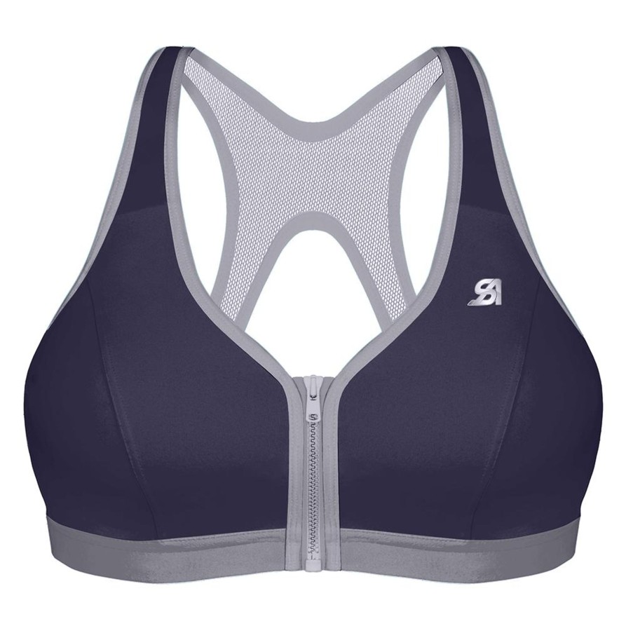 Lingerie & Intimates Sheer-essentials Sports Bra | Shock Absorber Active Zipped Plunge