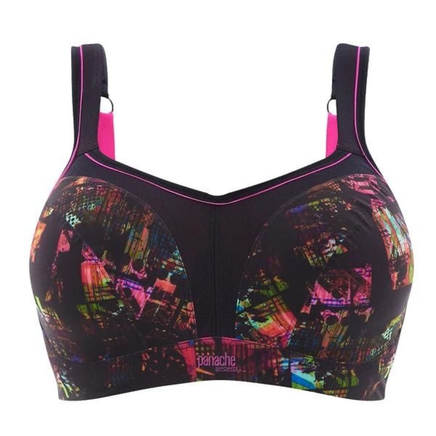 Lingerie & Intimates Sheer-essentials Sports Bra | Panache Underwire Sports Bra-Neon Pixel