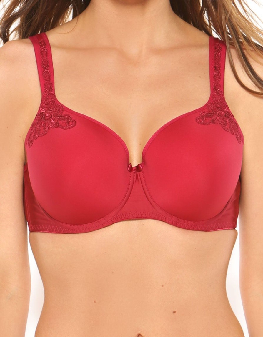 Lingerie & Intimates Sheer-essentials Plus Size | Maxine T-Shirt Bra - Hot Red