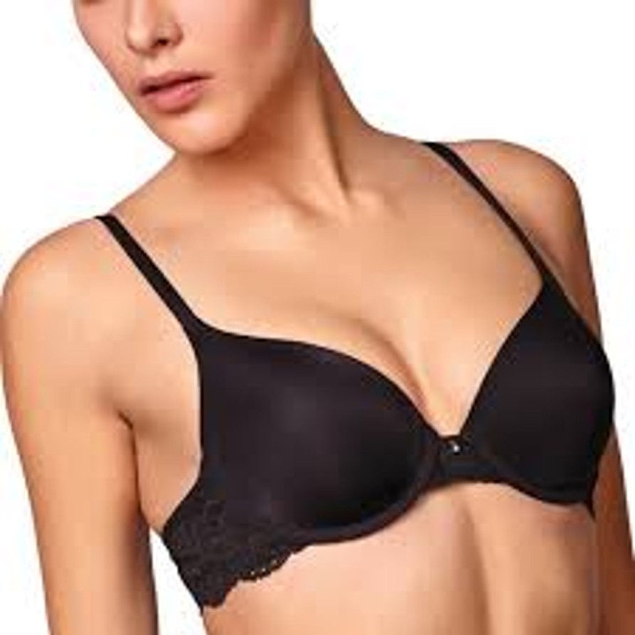 Lingerie & Intimates Sheer-essentials Underwire | Pure T-Shirt Bra -Black - Size B 38