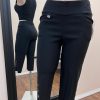 Clothing Sheer-essentials Pants | Lasania Basic Black Capri