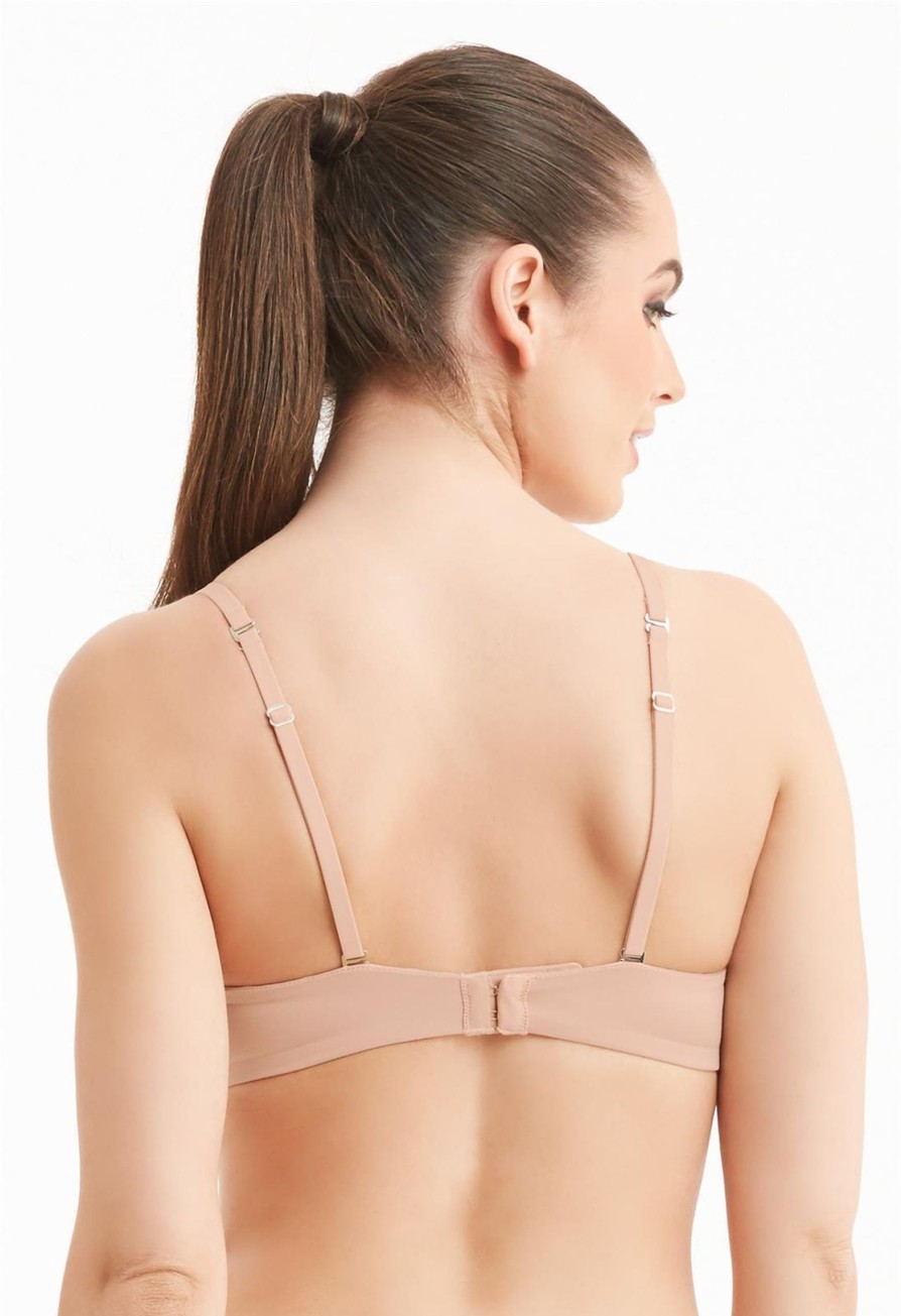 Lingerie & Intimates Sheer-essentials Racer Back | Montelle Wire Free Bra - Sand