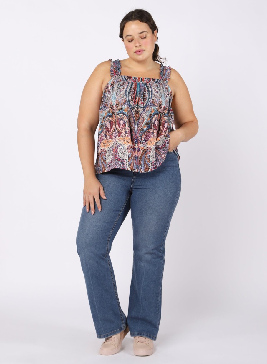 Clothing Sheer-essentials Jeans | Dex High Rise Mom Jeans