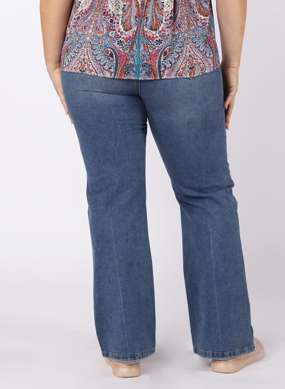 Clothing Sheer-essentials Jeans | Dex High Rise Mom Jeans