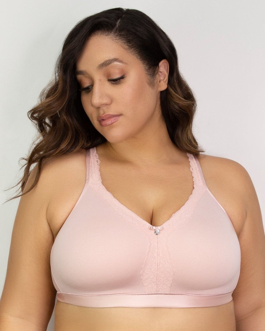 Lingerie & Intimates Sheer-essentials Plus Size | Cotton Luxe Wire Free - Blushing Rose