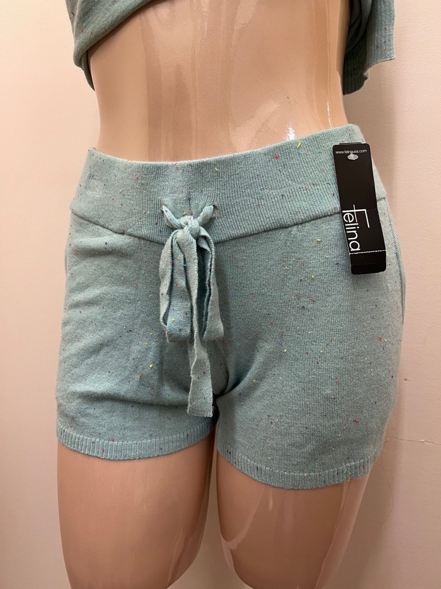 Clothing Sheer-essentials Shorts | Textured Knit Short W/ Pockets - Size Small