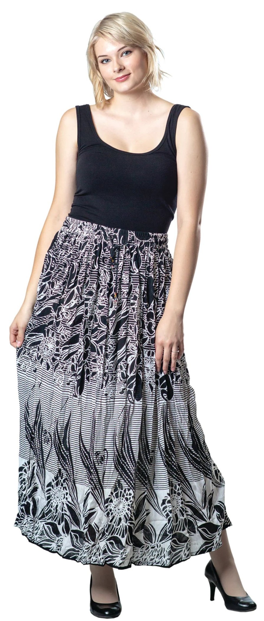 Clothing Sheer-essentials Skirts | Rayon Crinkle Skirt