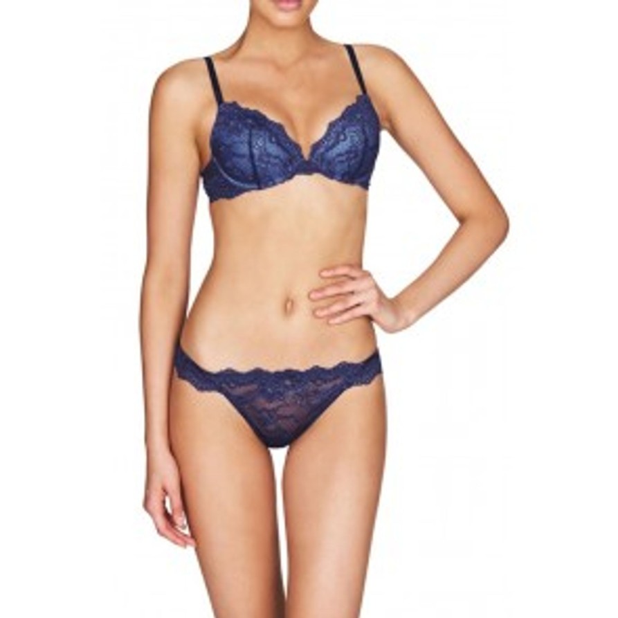 Lingerie & Intimates Sheer-essentials Push Up | My Fit Lace Fmo Push-Up Plunge Bra