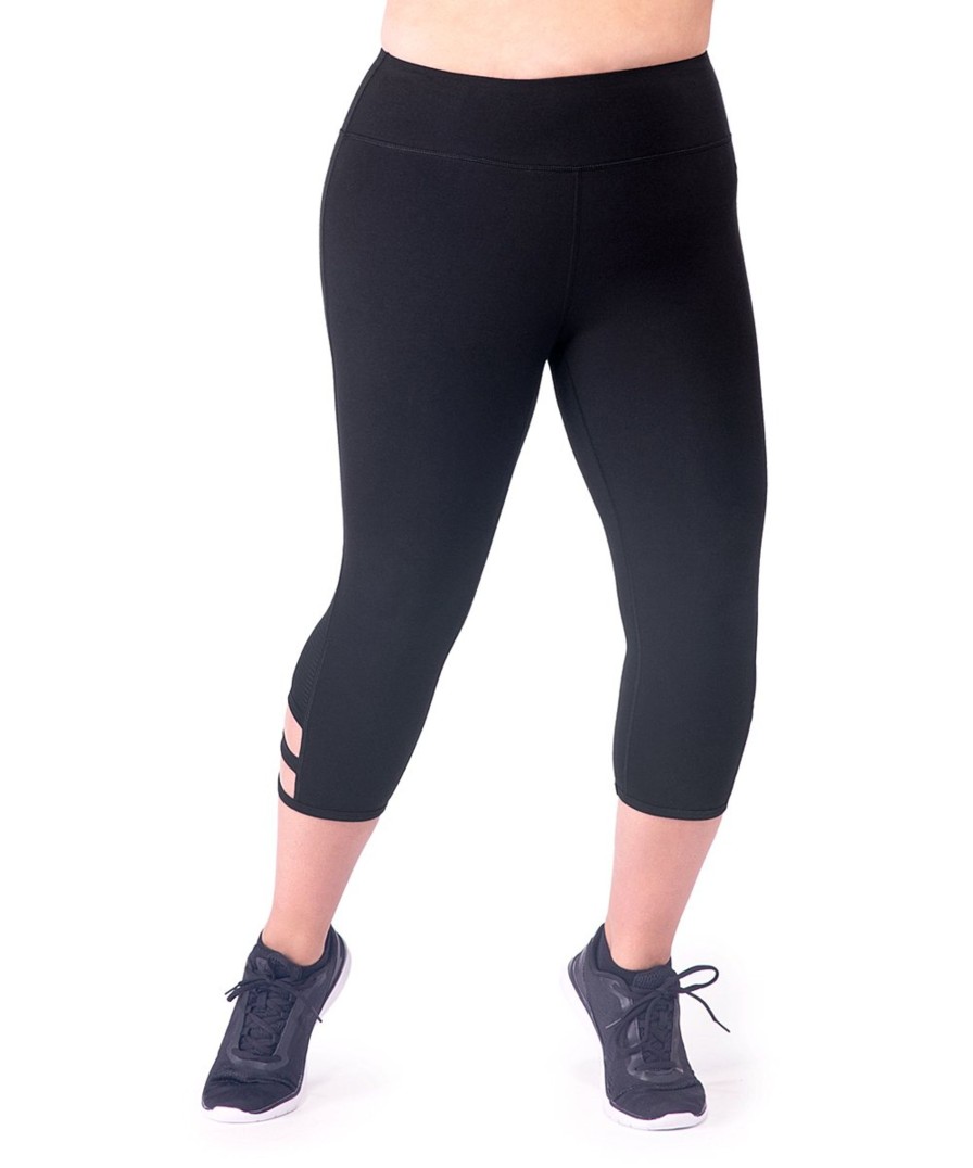 Clothing Sheer-essentials Leggings | Carmen Cutout Capri Leggings