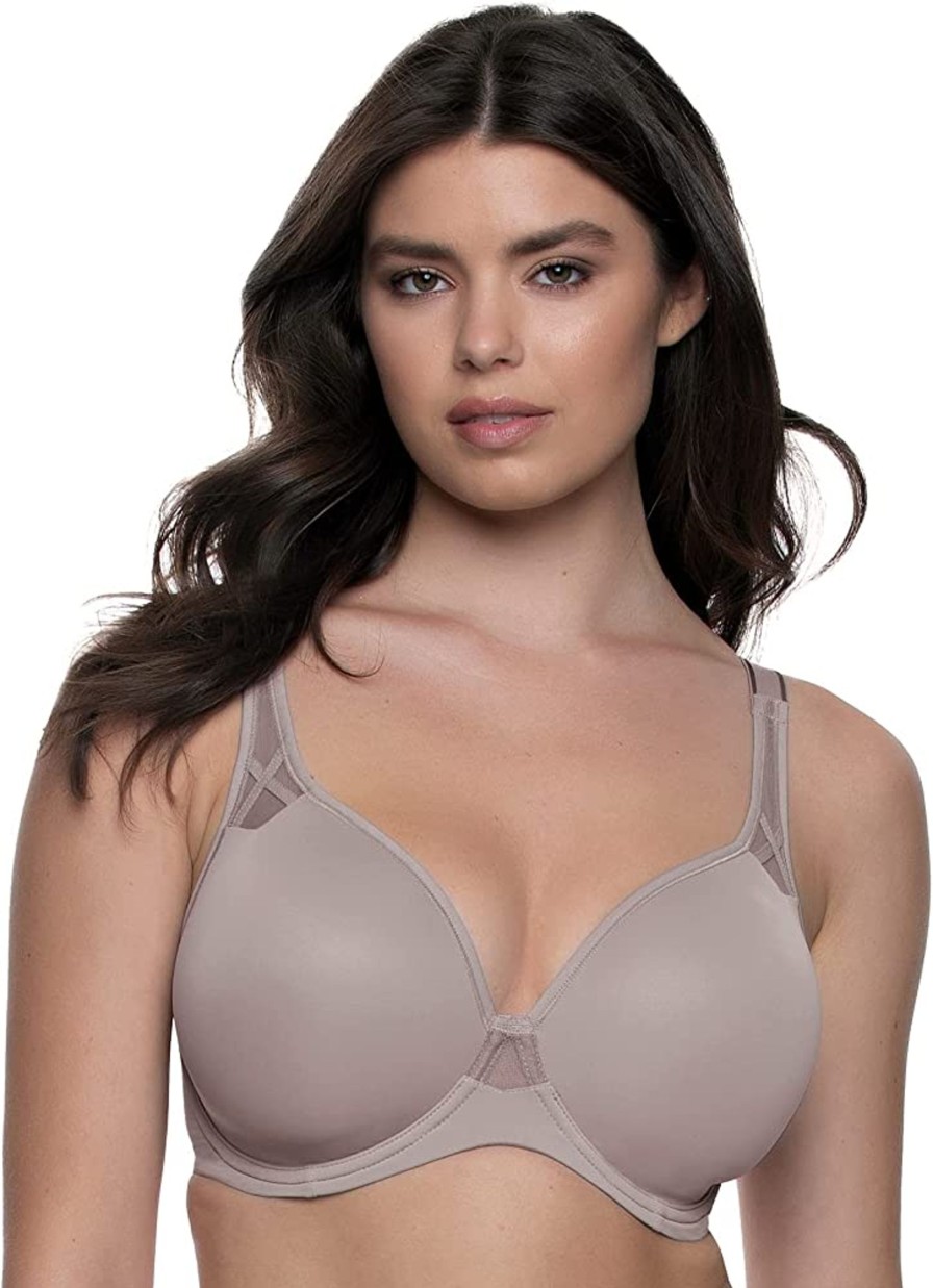 Lingerie & Intimates Sheer-essentials Underwire | Paramour Amaranth Plush T-Shirt Bra