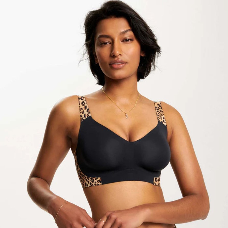 Lingerie & Intimates Sheer-essentials Plus Size | Evelyn & Bobbie Beyond Bra - Leopard