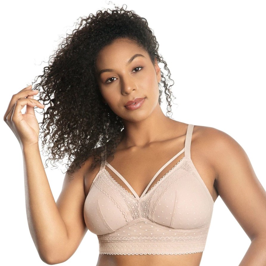 Lingerie & Intimates Sheer-essentials Bralettes | Mia Dot Bralette - Cameo Rose