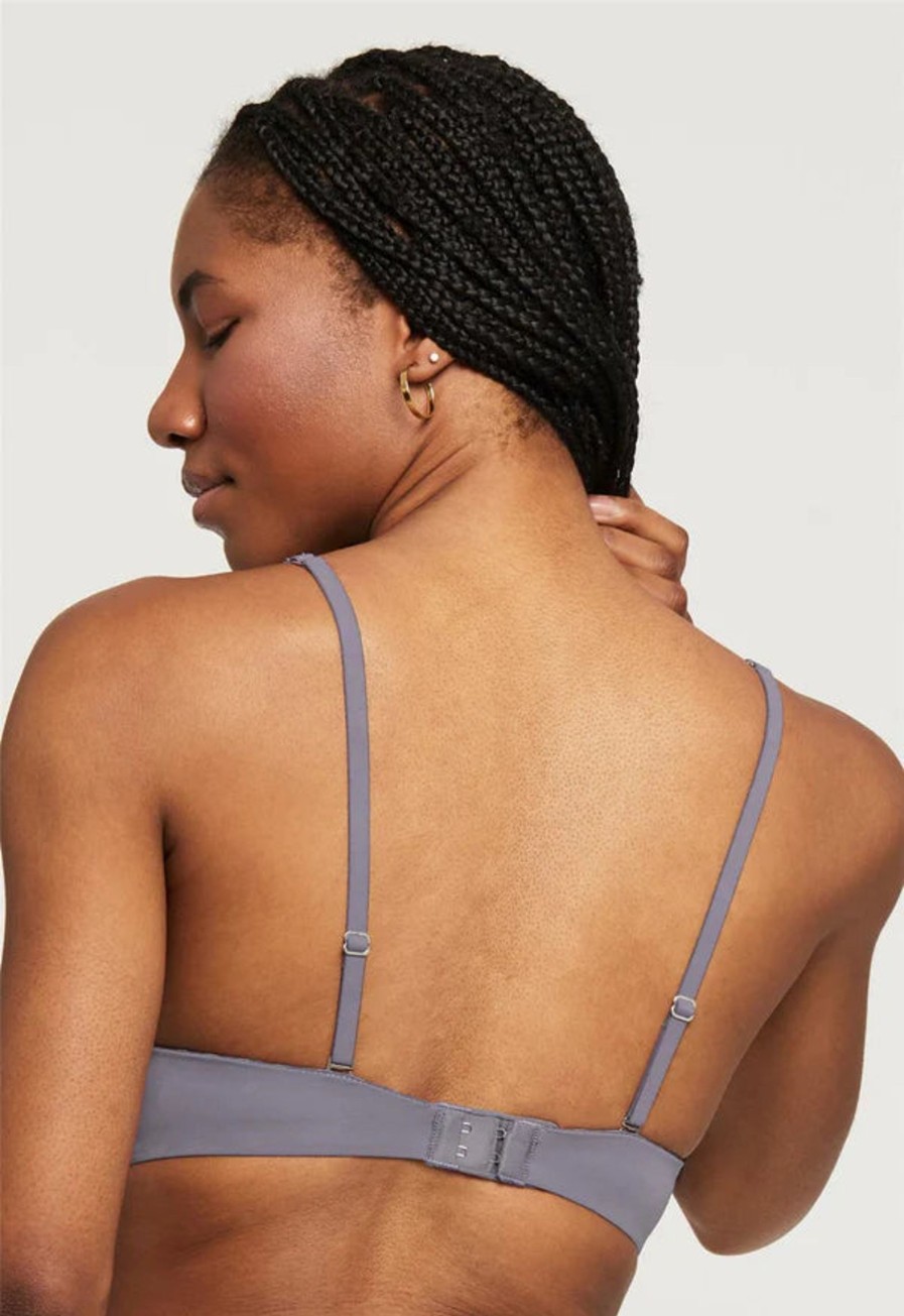 Lingerie & Intimates Sheer-essentials Racer Back | Montelle Wire Free Bra - Crystal Grey