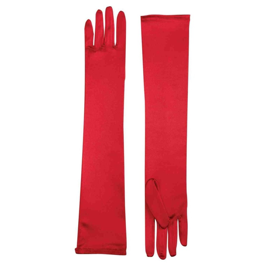 Accessories Sheer-essentials Gloves & Scarfs | Long Satin Gloves