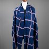 Accessories Sheer-essentials Gloves & Scarfs | Trendy Plaid Reversible Scarf/Cape